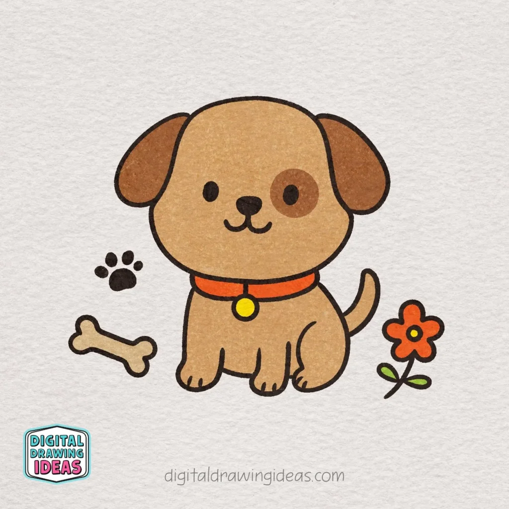 how to draw a dog - dog drawing