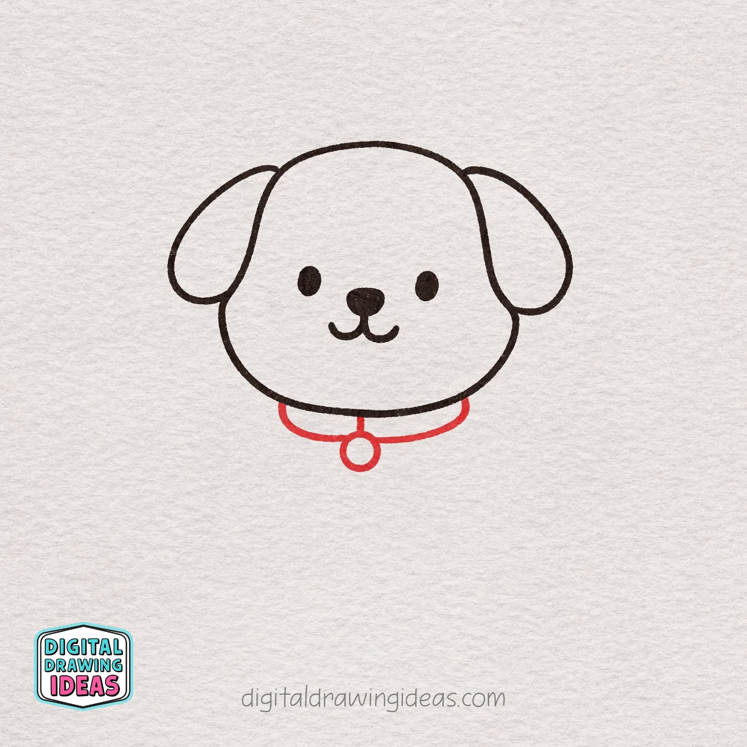 How to draw a dog - Digital Drawing Ideas