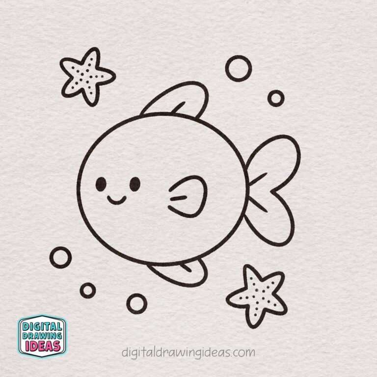 How to Draw a Fish - Digital Drawing Ideas