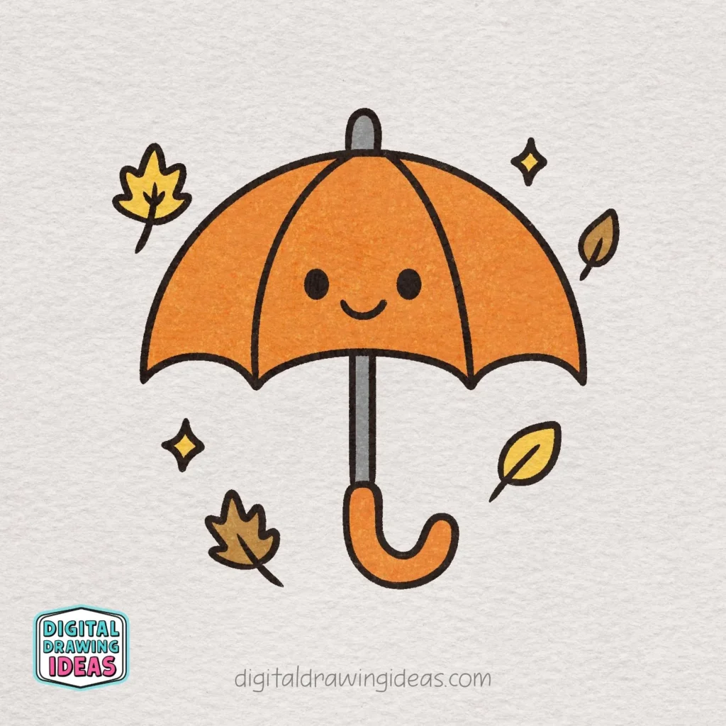 how to draw an umbrella - umbrella drawing