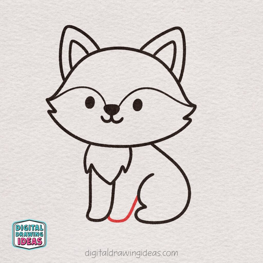 Fox Drawing Examples How to Draw a Fox - Digital Drawing Ideas