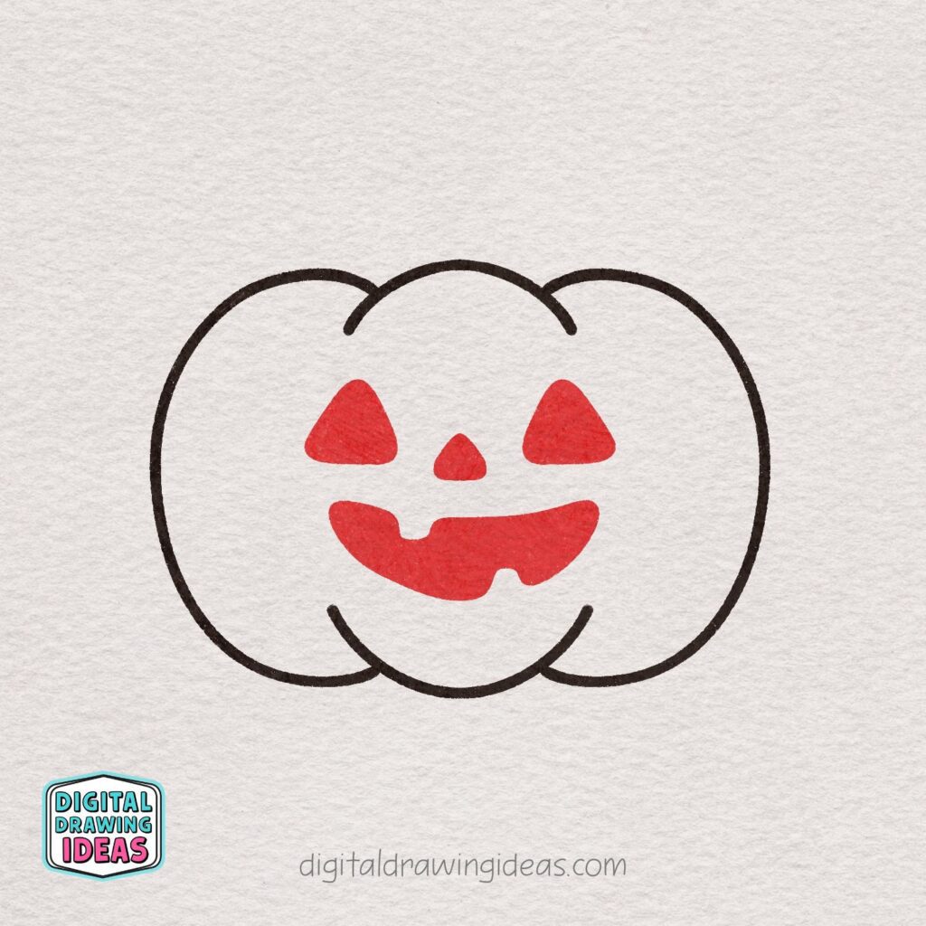 How to Draw a Halloween Pumpkin - Digital Drawing Ideas