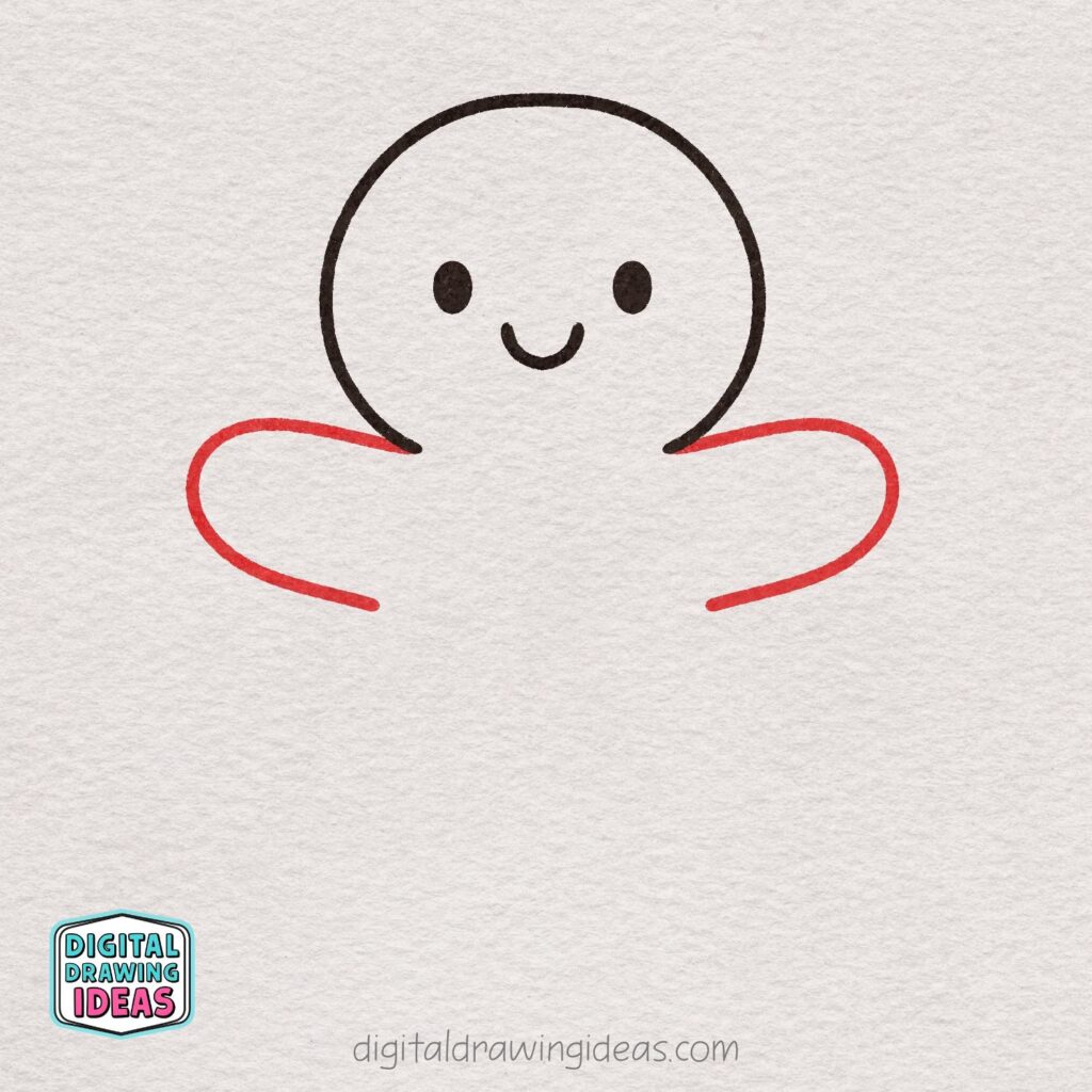 how to draw a gingerbread man - easy gingerbread man drawing tutorial