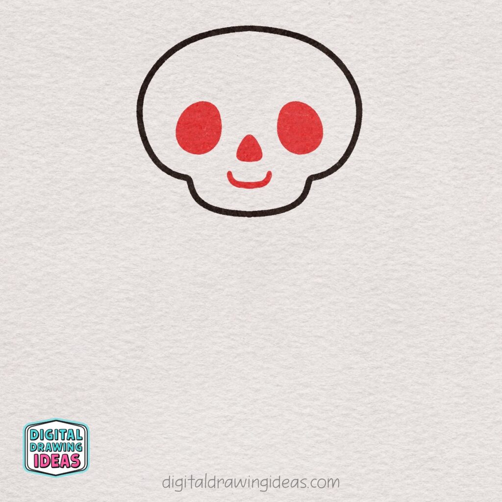 how to draw a skeleton - cute skeleton drawing