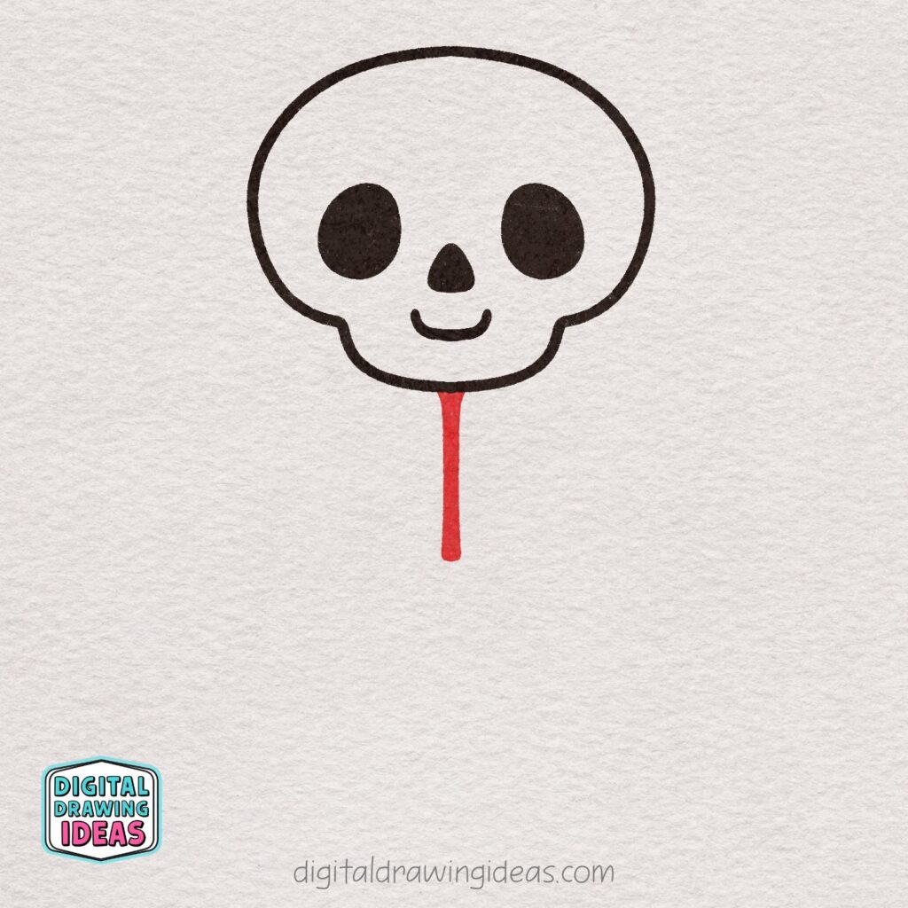 how to draw a skeleton - cute skeleton drawing