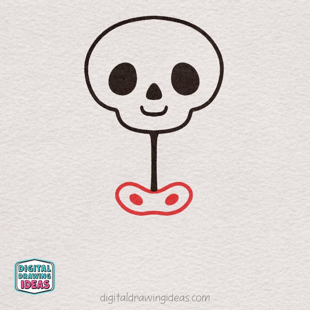 how to draw a skeleton - cute skeleton drawing