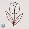 How to Draw a Tulip flower - Digital Drawing Ideas