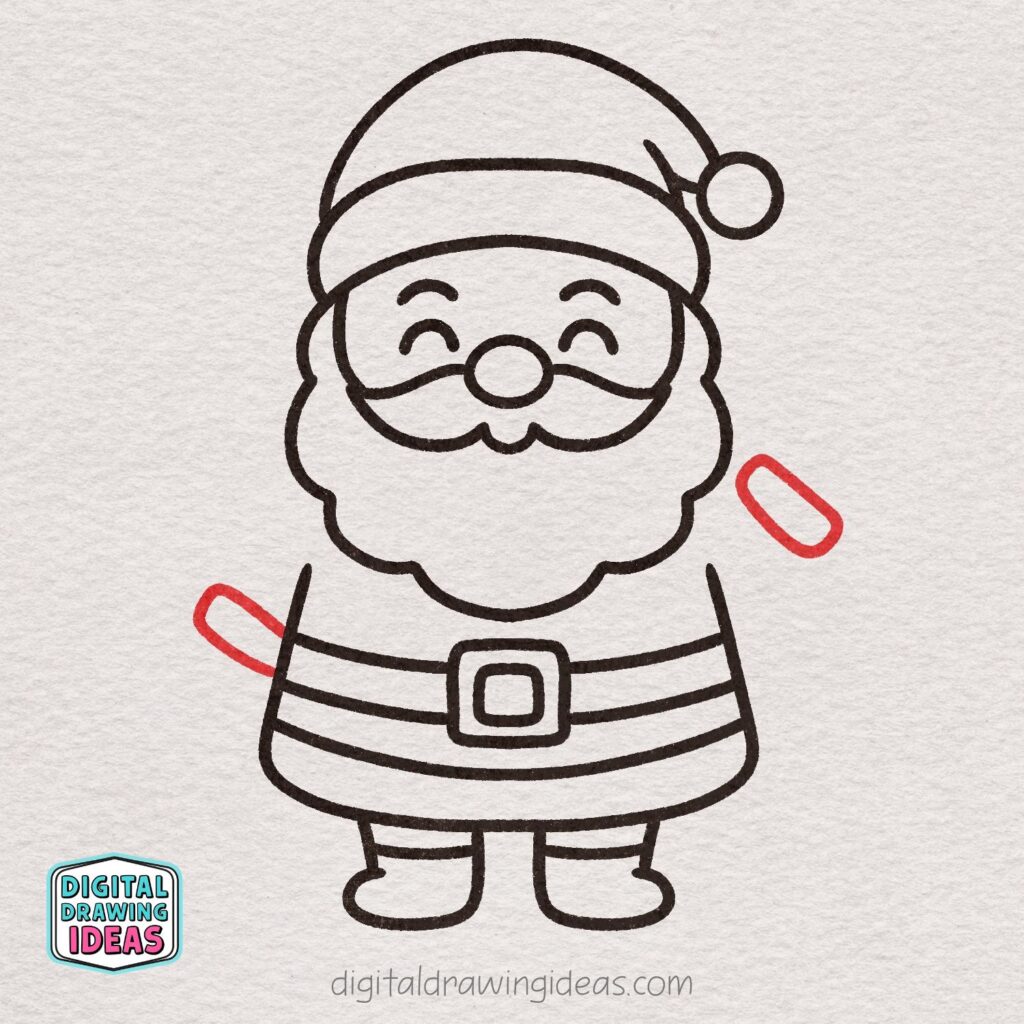 how to draw santa claus - cute santa claus drawing tutorial