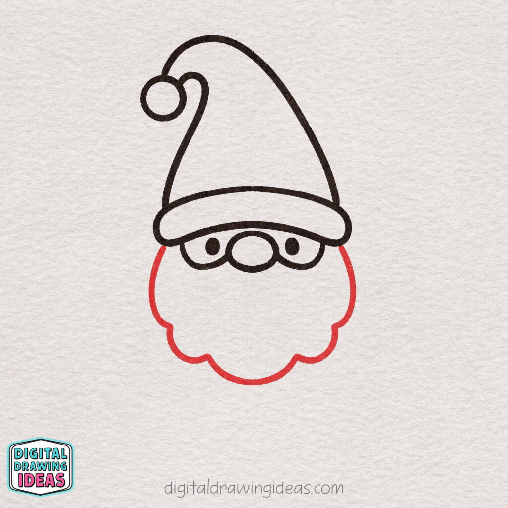how to draw a christmas gnome - christmas gnome drawing tutorial