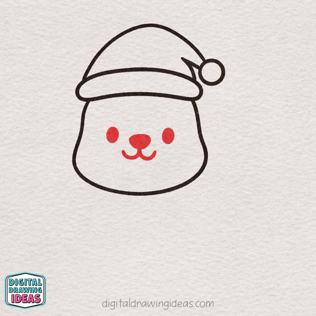 how to draw a christmas puppy - cute christmas puppy drawing tutorial