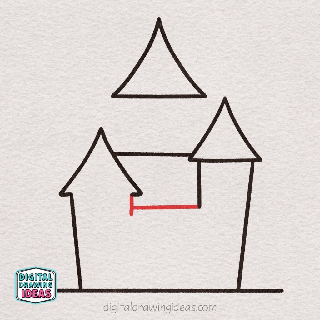 how to draw a haunted house - easy haunted house drawing tutorial
