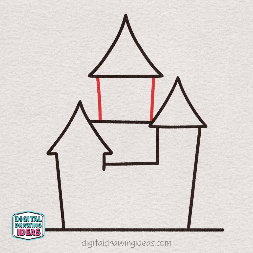 how to draw a haunted house - easy haunted house drawing tutorial