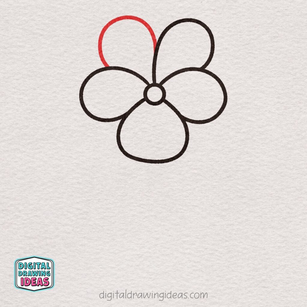 how to draw a violet flower step by step - easy violet drawing