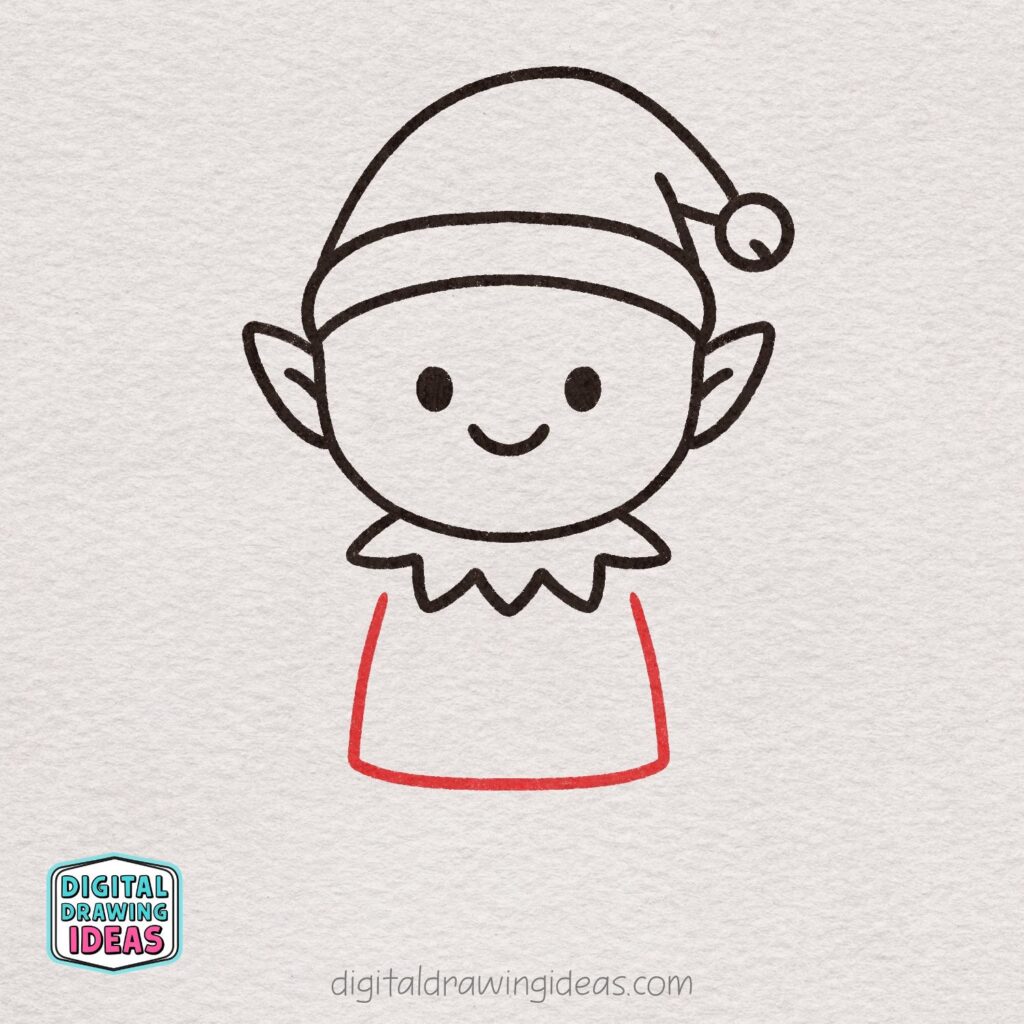 how to draw an elf - cute elf drawing tutorial
