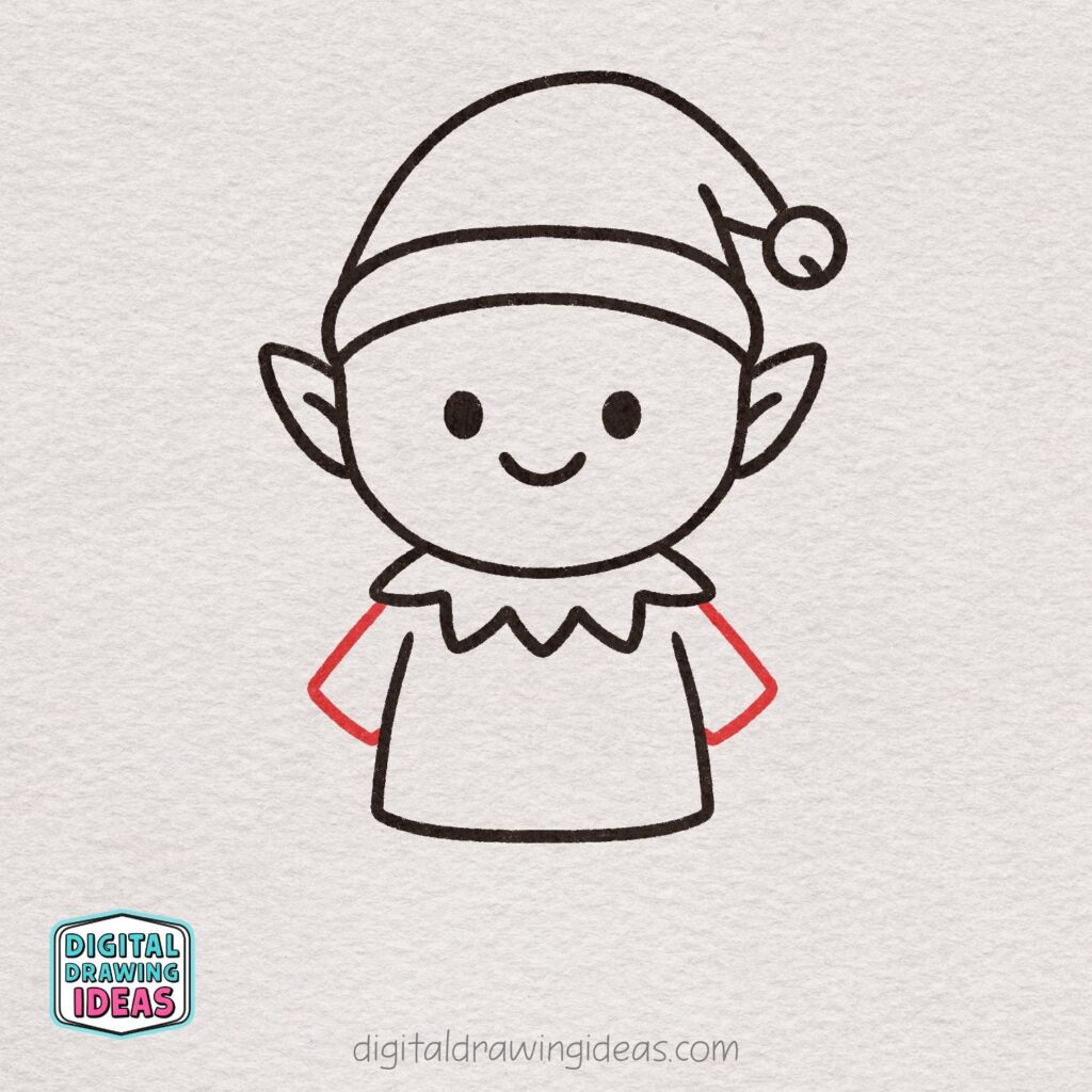 how to draw an elf - cute elf drawing tutorial