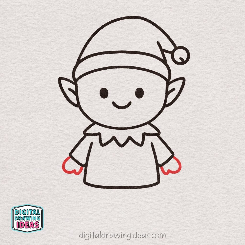 how to draw an elf - cute elf drawing tutorial