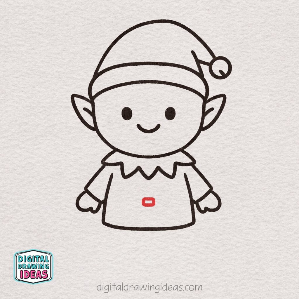 how to draw an elf - cute elf drawing tutorial
