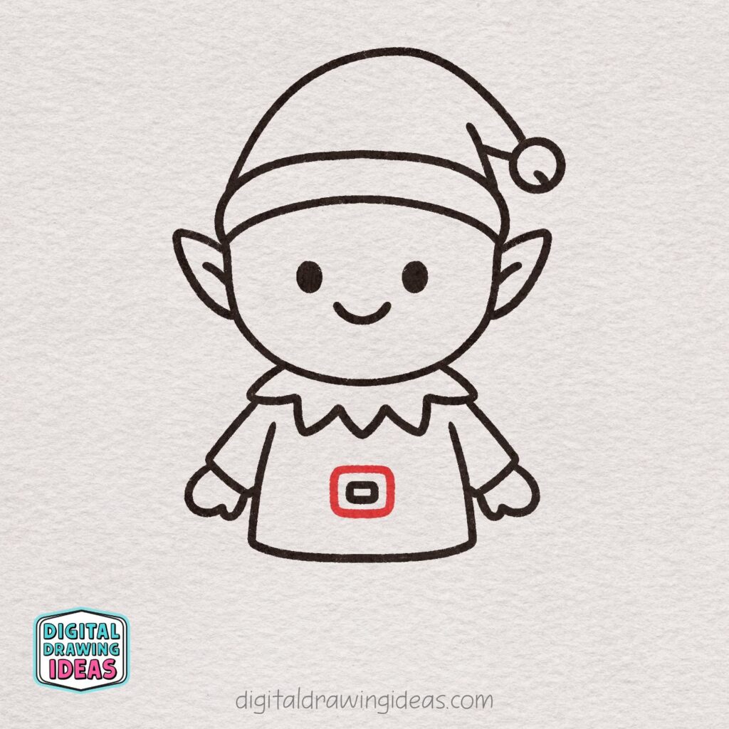 how to draw an elf - cute elf drawing tutorial