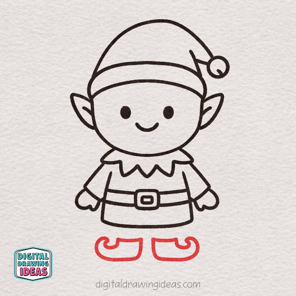 how to draw an elf - cute elf drawing tutorial
