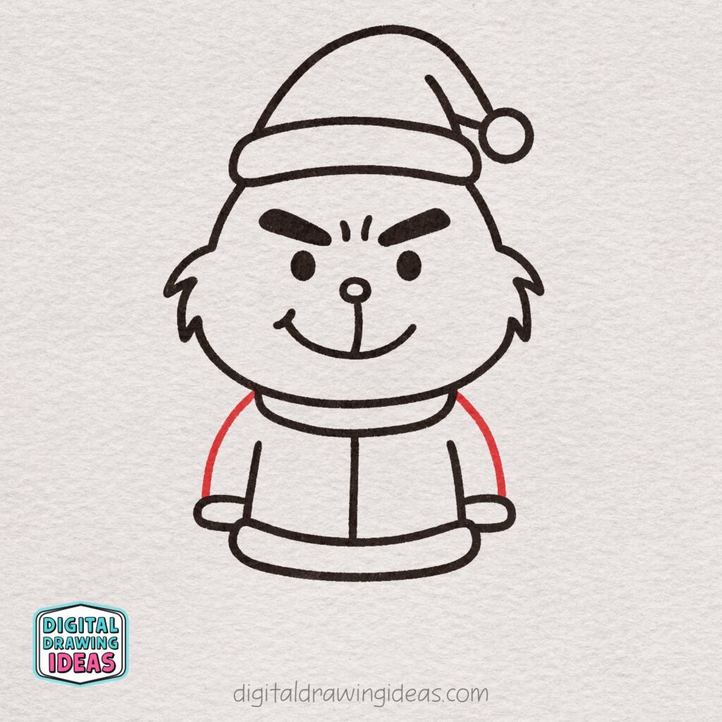 how to draw the Grinch - the Grinch drawing