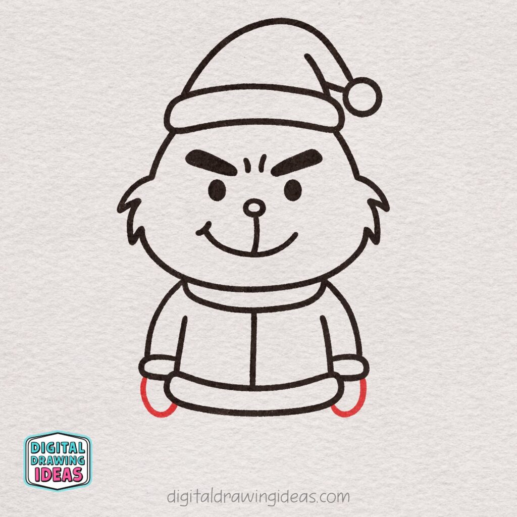 how to draw the Grinch - the Grinch drawing