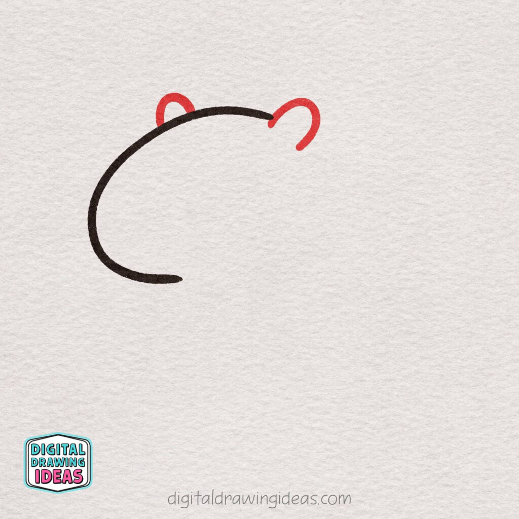 How to draw a capybara - cute capybara drawing tutorial