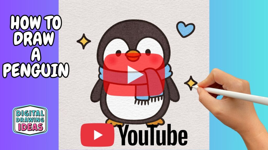 how to draw a penguin