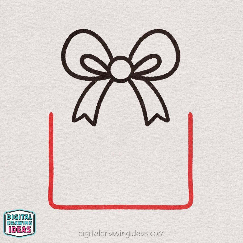 how to draw a christmas present - christmas present drawing tutorial