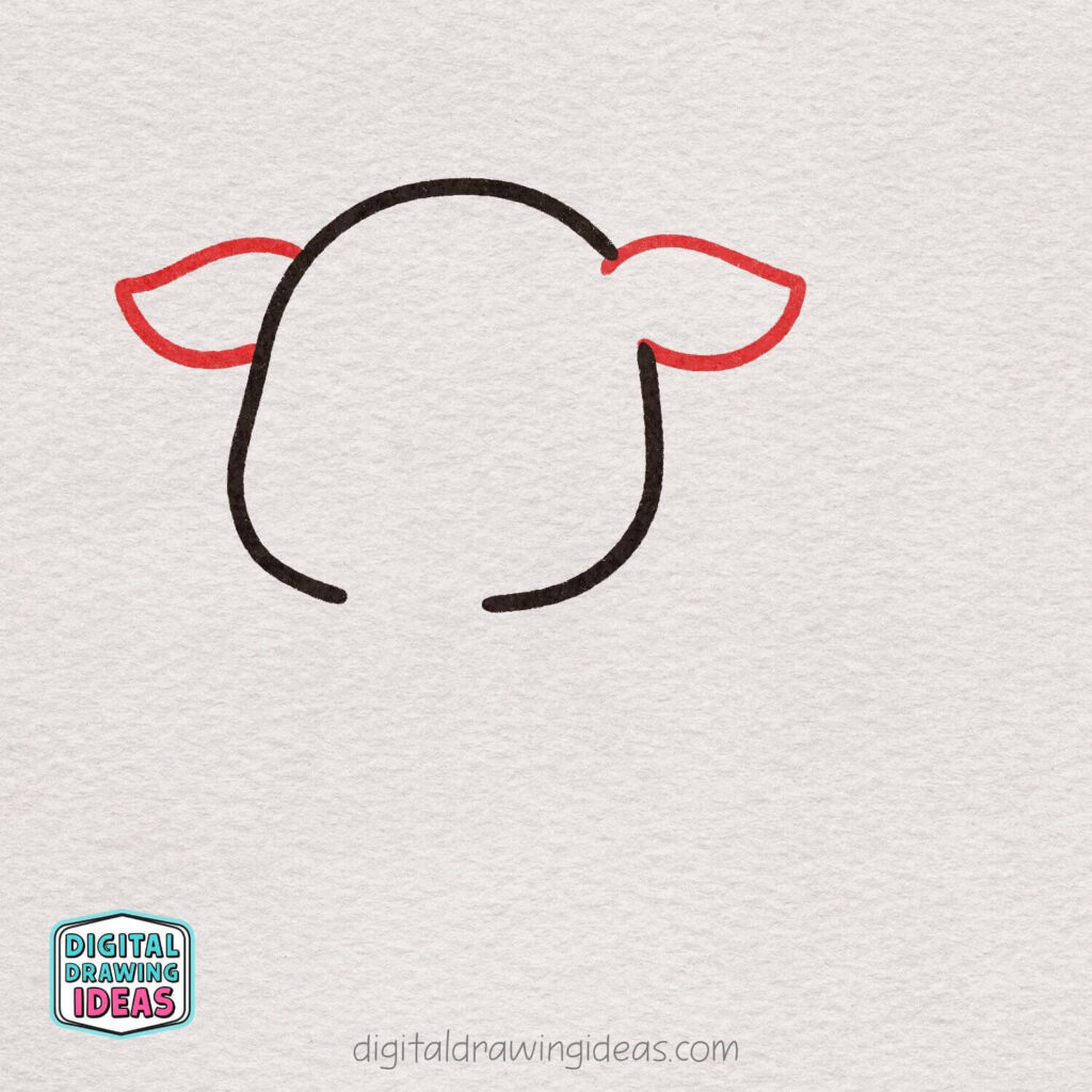 how to draw a goat - cute goat drawing tutorial