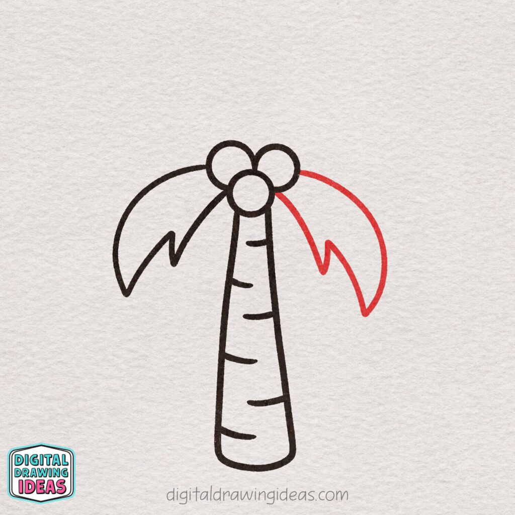 how to draw a palm tree - palm tree drawing tutorial