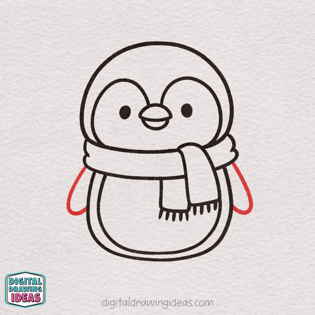 how to draw a penguin - cute penguin drawing tutorial