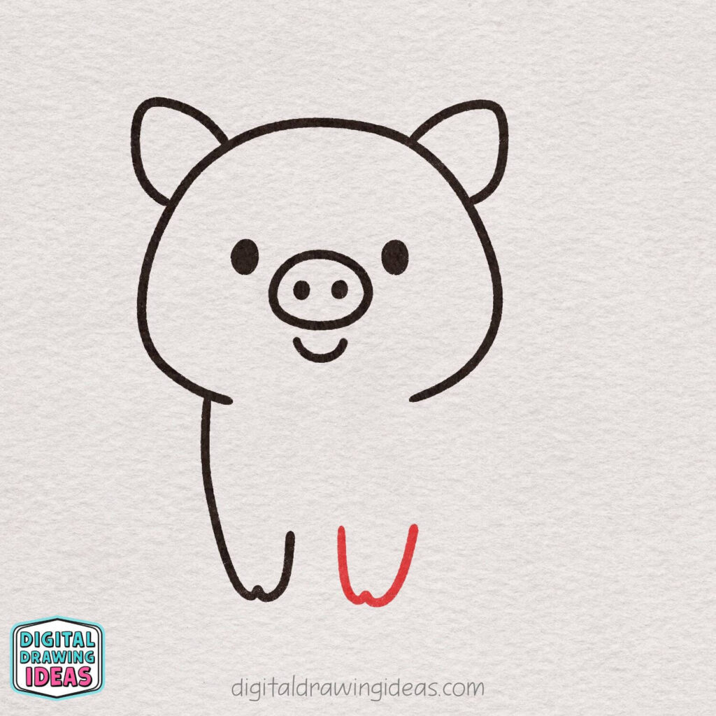 how to draw a pig - cute pig drawing tutorial
