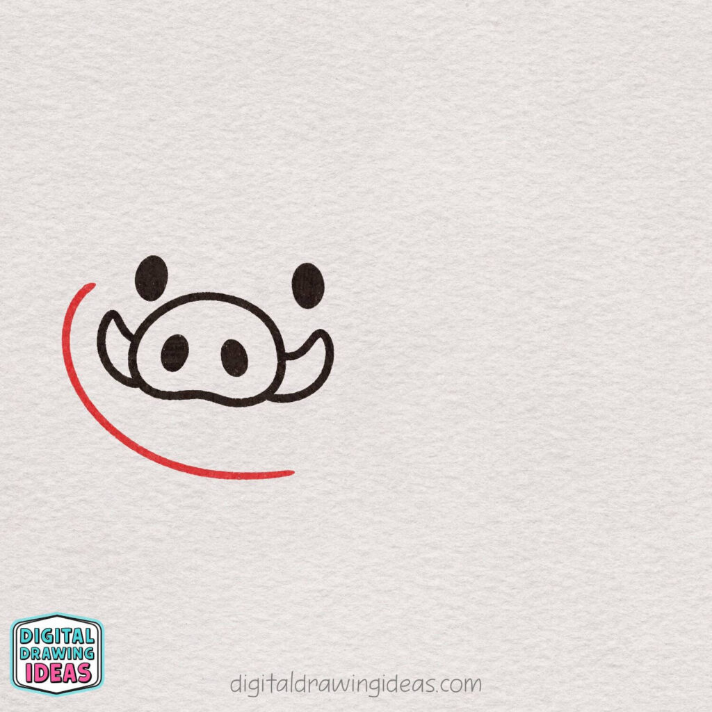 how to draw a boar - cute boar drawing tutorial