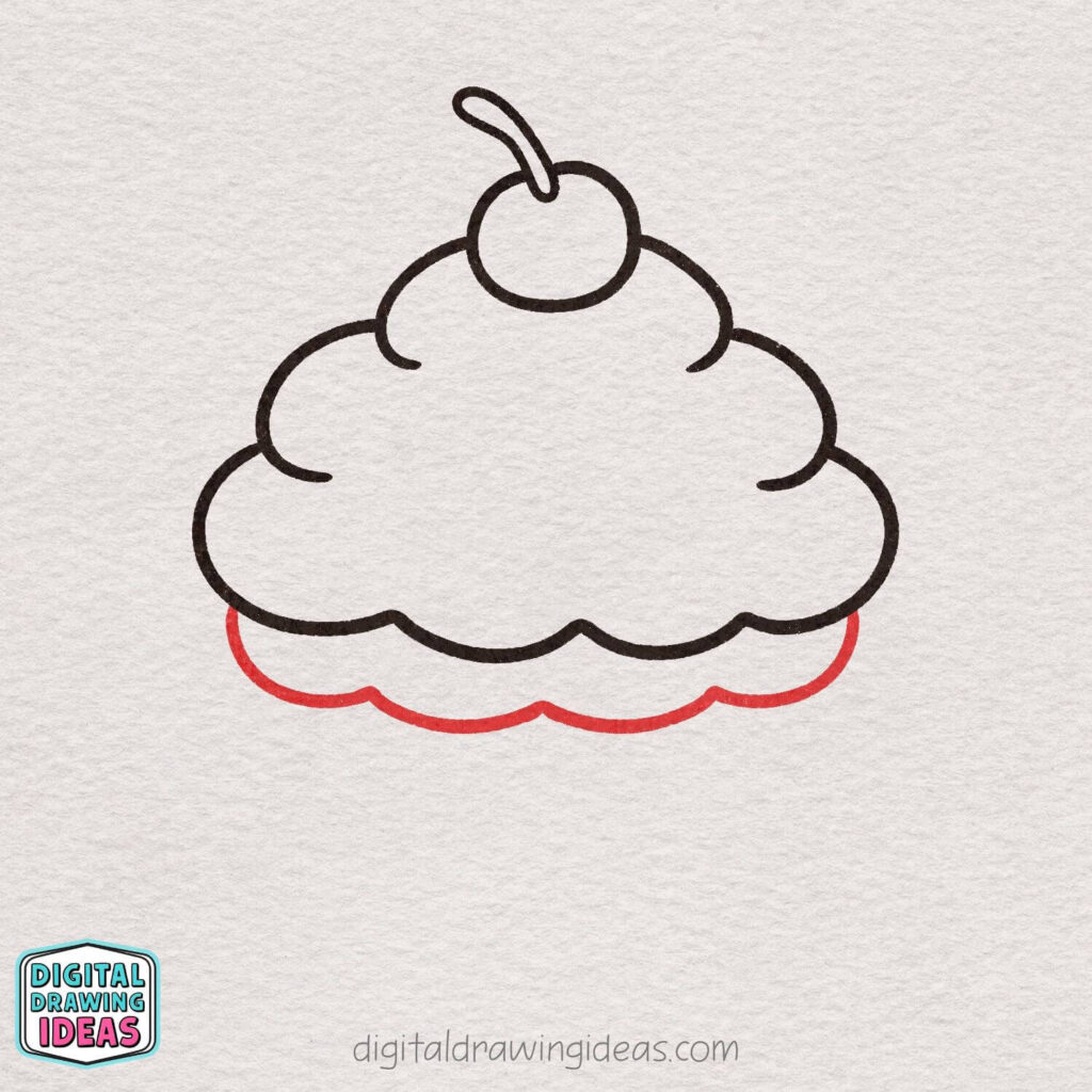 how to draw a cupcake - cute cupcake drawing tutorial