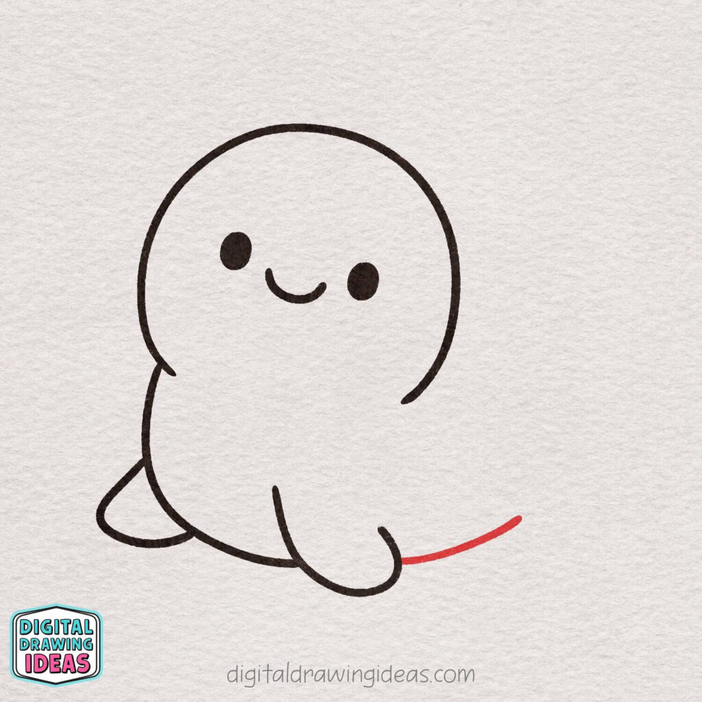 how to draw a seal - cute seal drawing tutorial