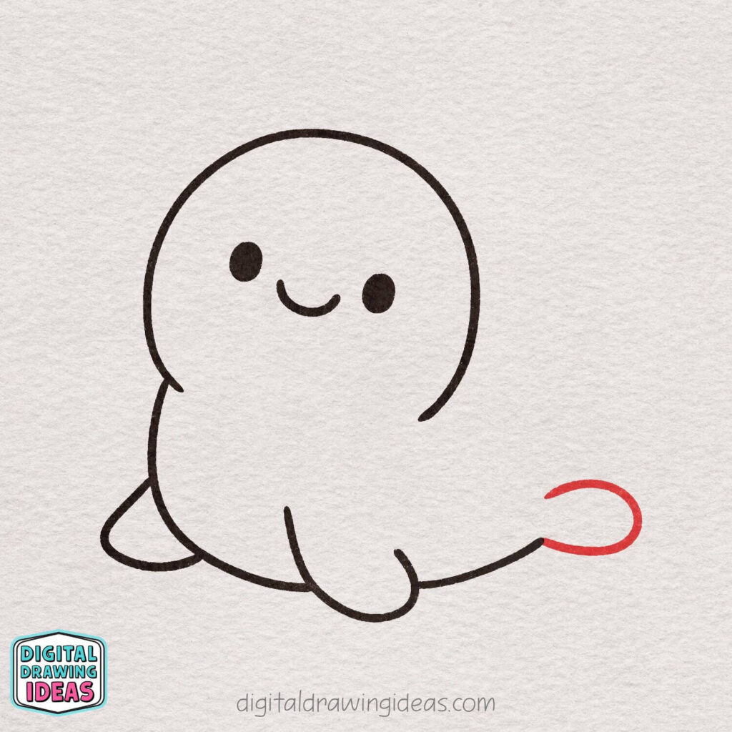 how to draw a seal - cute seal drawing tutorial