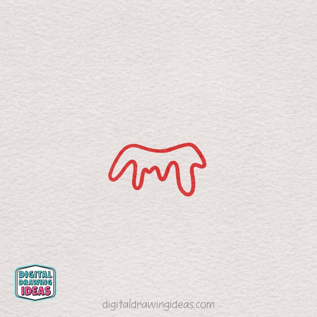 how to draw a volcano - cute volcano drawing tutorial