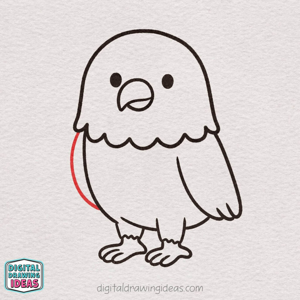 how to draw an eagle - cute eagle drawing tutorial