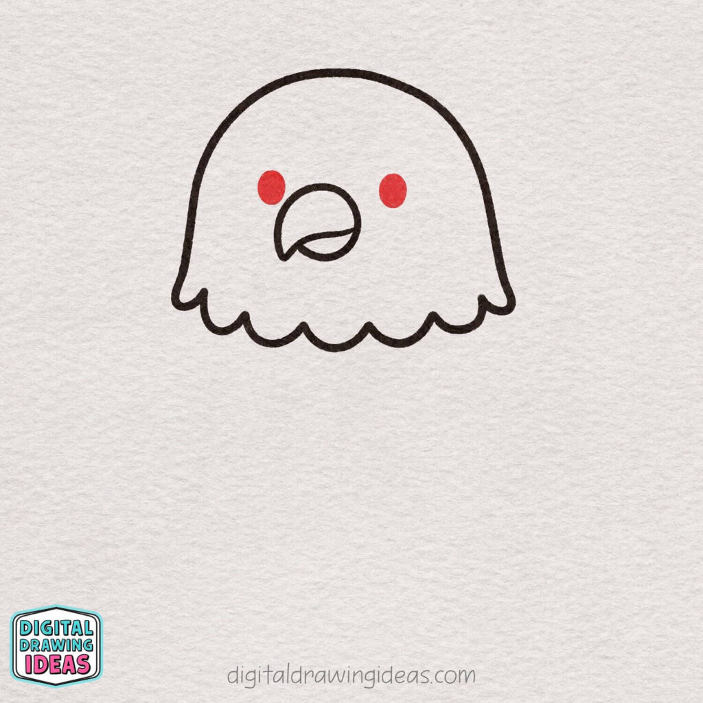 how to draw an eagle - cute eagle drawing tutorial