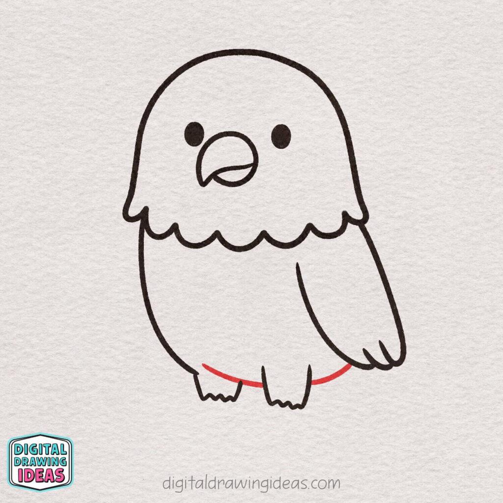 how to draw an eagle - cute eagle drawing tutorial