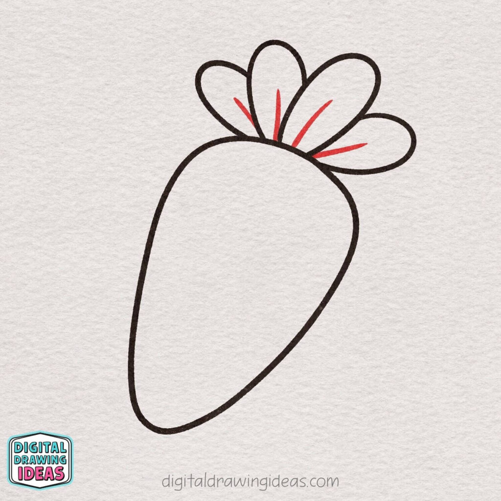 how to draw a carrot step by step - cute carrot drawing tutorial