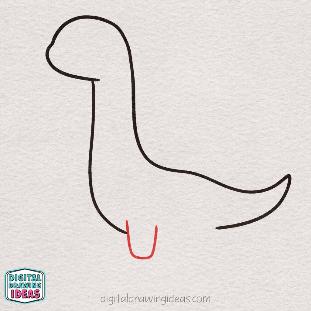 how to draw a dinosaur step by step - cute dinosaur drawing tutorial