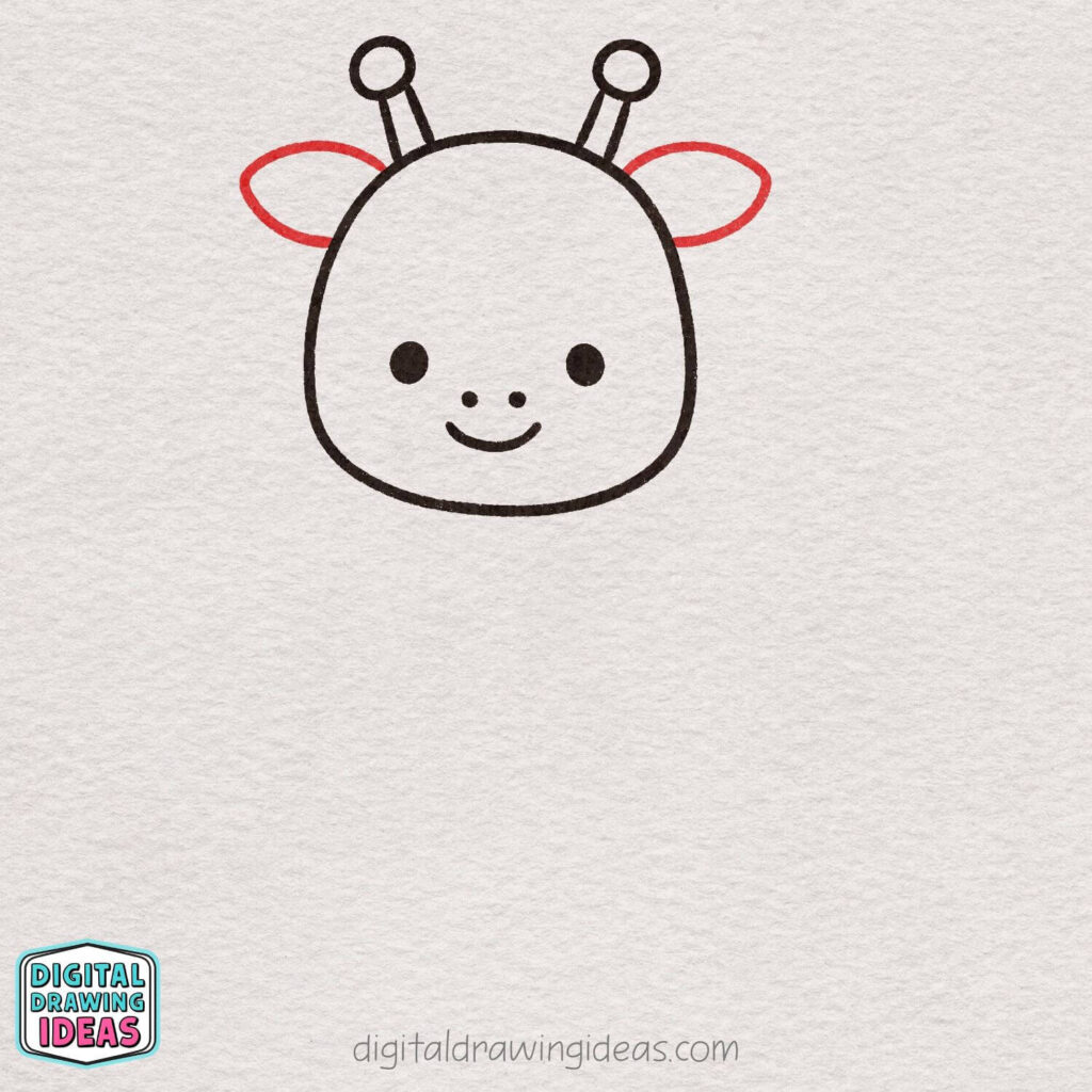 how to draw a giraffe step by step - cute giraffe drawing tutorial