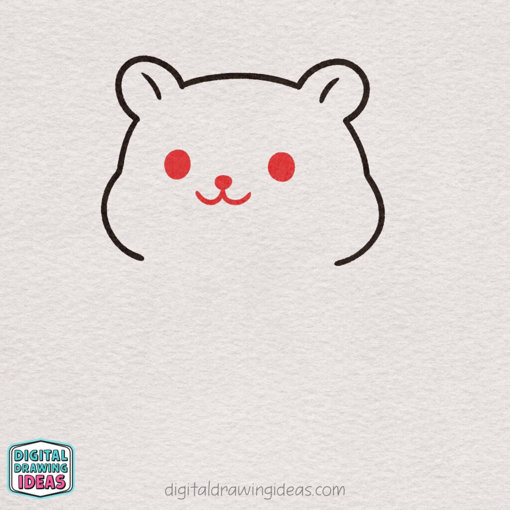 how to draw a hamster - cute hamster drawing tutorial