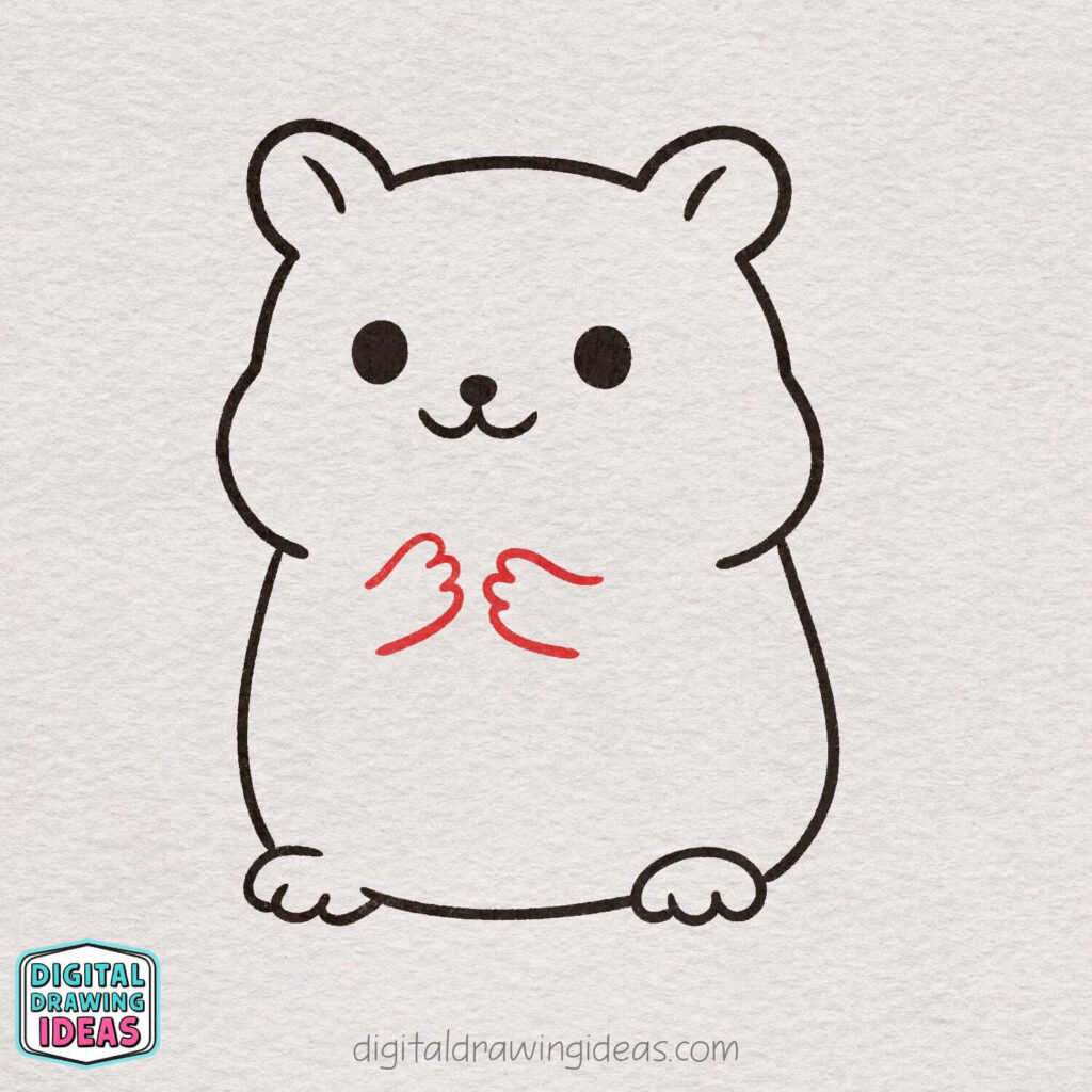 how to draw a hamster - cute hamster drawing tutorial