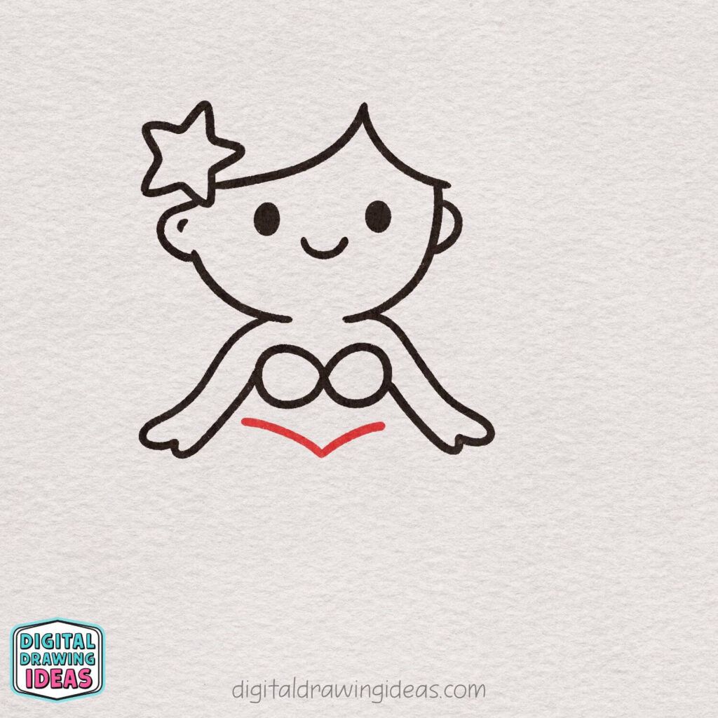 how to draw a mermaid - cute mermaid drawing tutorial