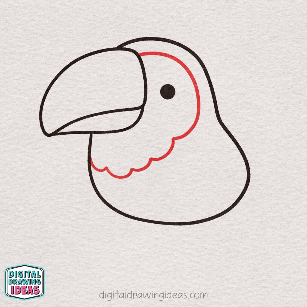 how to draw a toucan step by step - cute toucan drawing