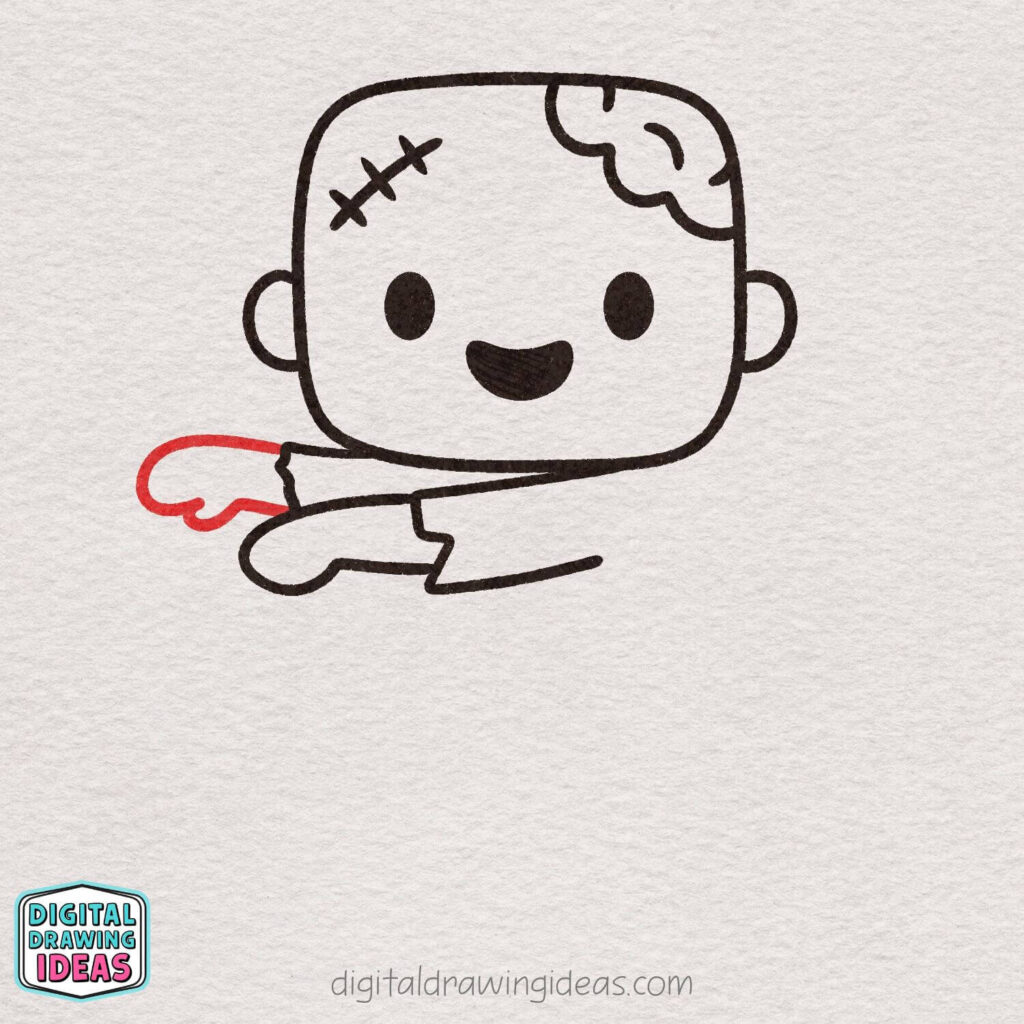 how to draw a zombie step by step - cute zombie drawing tutorial