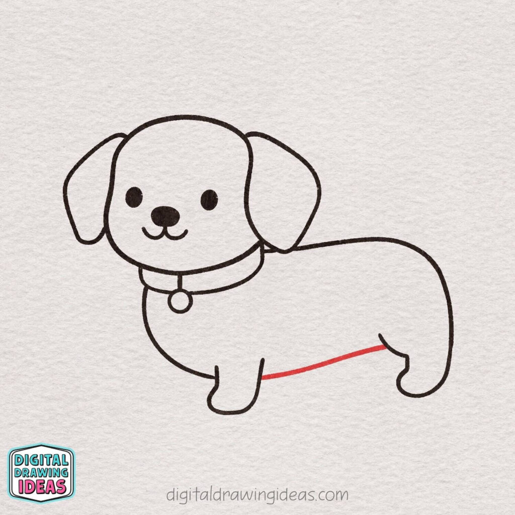 how to draw a dachshund step by step - dachshund drawing