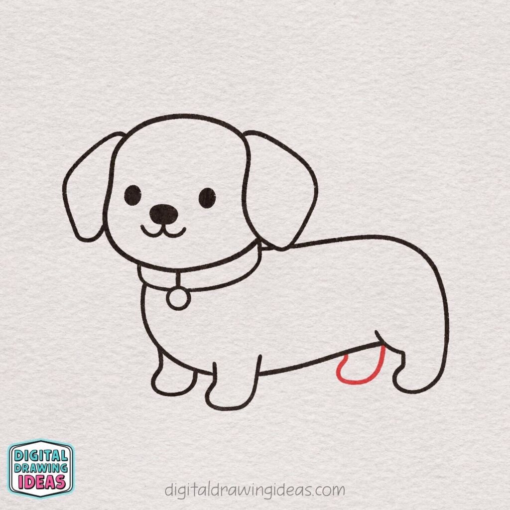 how to draw a dachshund step by step - dachshund drawing